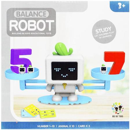 Jogo matemático educativo brinquedo robô equilibrista mini