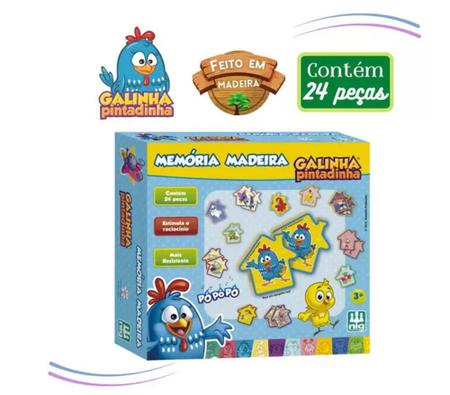 Jogo Infantil Galinha Pintadinha A Ao Z Madeira Nig