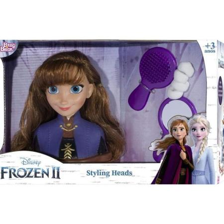 Jogo Mimics Frozen 2 e Busto de Boneca Anna Styling Head - Alves Baby