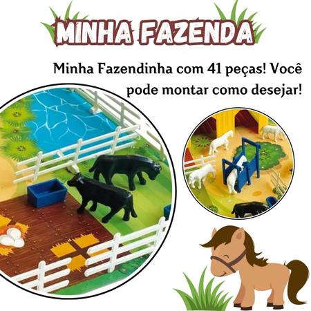 Jogo Minha Fazenda, NIG Brinquedos, 41 Peças