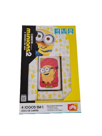 Jogo de Cartas Minions 2 4 Jogos em 1