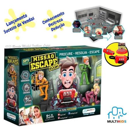 Jogo Missão Escape Room Brinquedo Infantil Multikids - Outros Jogos -  Magazine Luiza