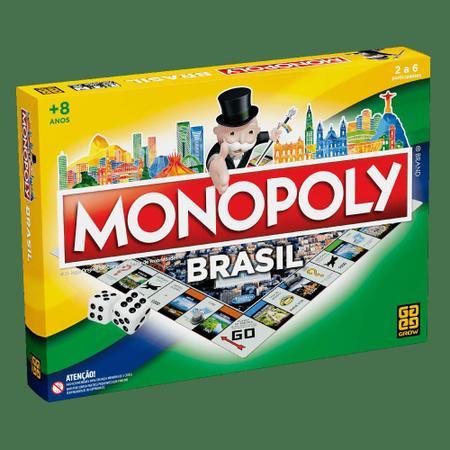 Jogo De Tabuleiro Monopoly Brasil - Grow - Arco-Íris Toys