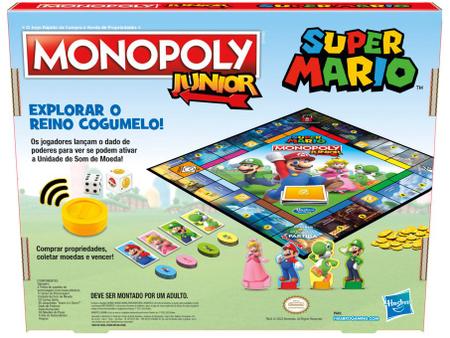 Jogo de tabuleiro Infantil Monopoly Jr Mario Hasbro - Loja Zuza Brinquedos