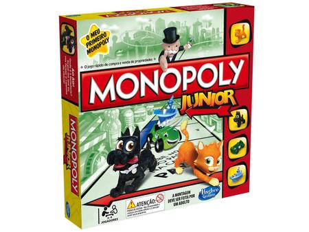 Jogo de tabuleiro Infantil Monopoly Jr Mario Hasbro - Loja Zuza Brinquedos