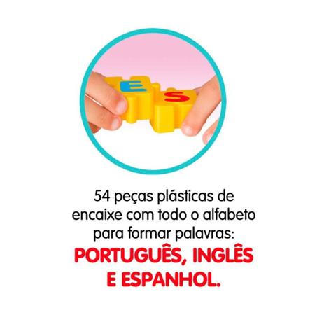 Imagem de Jogo Monta Palavras Trilingue Português Inglês Espanhol Elka