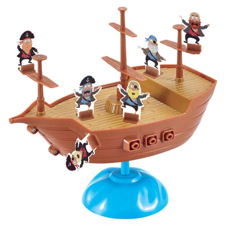 Imagem de Jogo Navio Dos Piratas Equilibristas O Mar Ta Bravo Brinquedo Infantil para familia