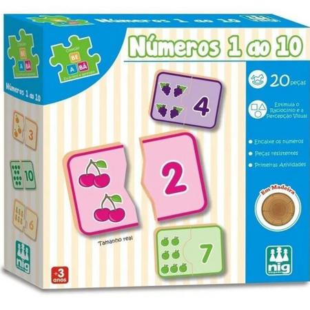 Jogo Educativo Montando Os Numeros em Madeira +4 Anos – Papelaria Pigmeu