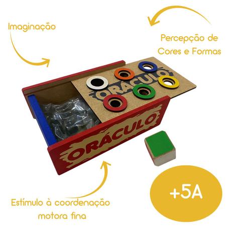 Imagem de Jogo Oráculo Brinquedo Educativo e Pedagógico em Madeira