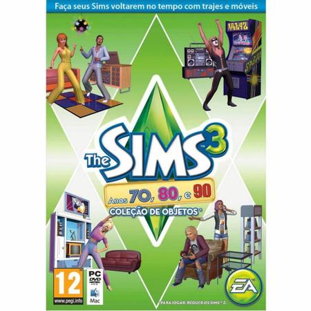 Jogo The Sims 3 Anos 70, 80 e 90 (Coleção de Objetos) - PC e Mac - Ea -  Jogos de Memória e Conhecimento - Magazine Luiza