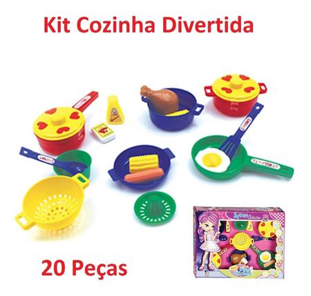 Jogo Panela Mini Cozinha brinquedo Panelinha Infantil Menina - Pica Pau -  Panelinha de Brinquedo - Magazine Luiza