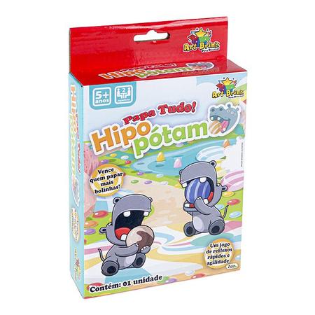 Jogo Infantil De Mesa Papa Bolinhas Hipopótamo 18 Cm - Compre