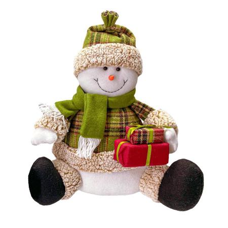 Jogo Papai Noel e Boneco de Neve Pelúcia Scoth Sentado Xadrez Verde e  Vermelho 36cm - Magizi - Mundial Casa e Presentes