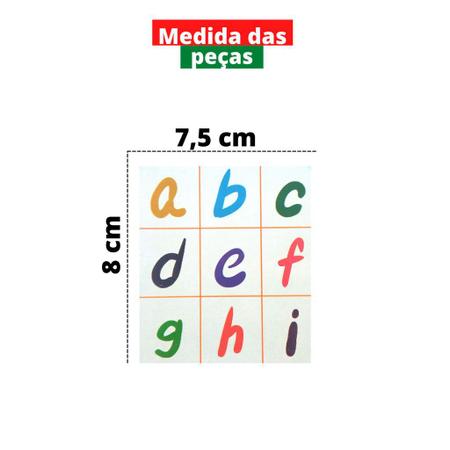 Aprenda o Alfabeto Jogo Pedagógico Educativo Loto das Letras - Bambinno -  Brinquedos Educativos e Materiais Pedagógicos