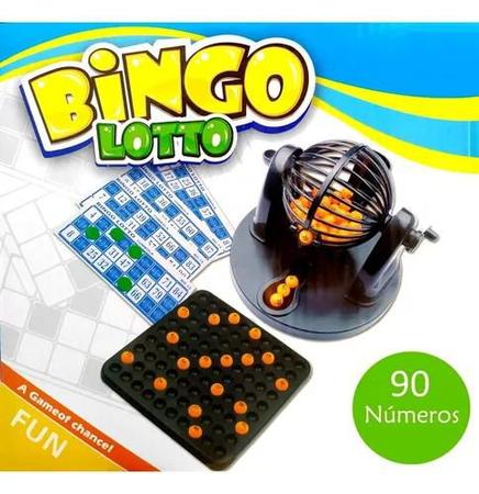 Imagem de Jogo Para Família Bingo Lotto Com Cartelas E Globo Completo