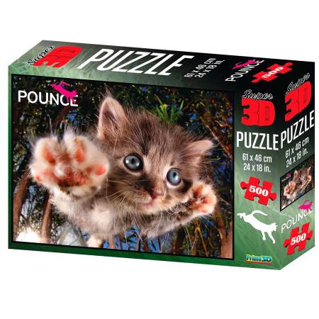 Jogo para família Quebra Cabeça com efeito Reflexivo 3D Gatinho com 500  peças - Multikids - Quebra Cabeça 3D - Magazine Luiza