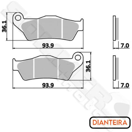 Imagem de Jogo Pastilha de Freio Dianteiro + Traseiro Husaberg Te 250 2011 em Diante VL Brakes