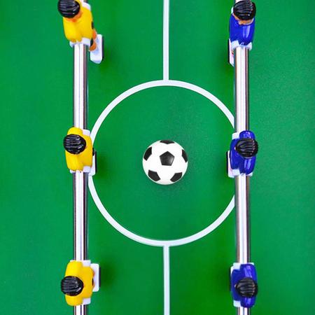 Pebolim Jogo de Futebol de Mesa Portátil Completo 12 Jogadores