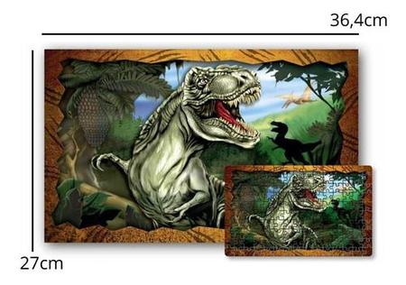 Jogo Quebra Cabeça Dinossauro Fúria Do T-Rex Jurassic World 200 Peças  Presente 2067 Mimo - Quebra-Cabeça - Magazine Luiza