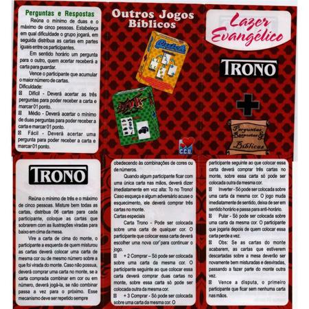 Kit 3 Jogos Bíblicos Gospel Quiz, Trono, Quem Sou Eu?