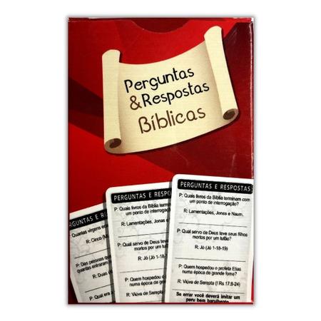 Jogo Perguntas e Respostas Bíblicas + Trono - CCU - Deck de Cartas -  Magazine Luiza
