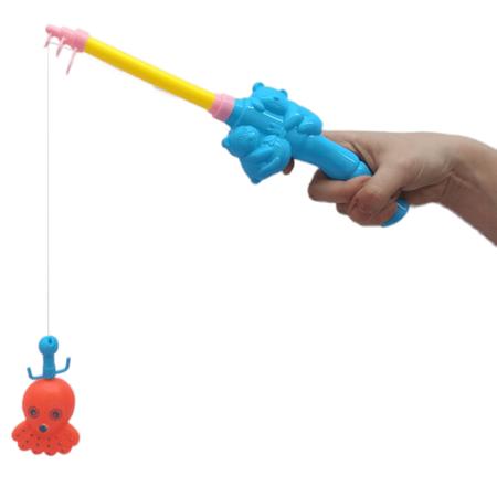Brinquedo de jogo de pesca de magnético  Aprendizagem de habilidades  motoras com peixes de vara