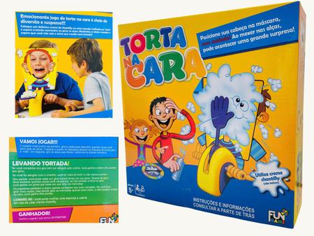 Jogo de Mesa Torta na Cara Infantil Reflexo Diversão em Amigos Polibrinq -  Outros Jogos - Magazine Luiza