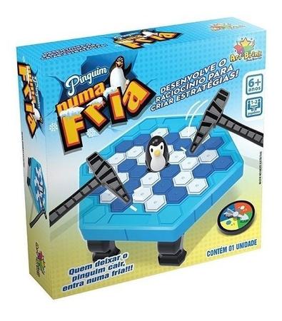 Kit 2 Jogos Brinquedo Pinguim Numa Fria Quebra Gelo Criança + Jogo