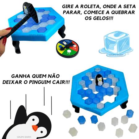 Jogo Pinguim Quebra Gelo Numa Fria Tamanho Brinquedo Jogos De Mesa Infantil  Criança - Art Brink - Outros Jogos - Magazine Luiza