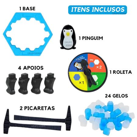 Jogo do Pinguim no gelo - Brinquedo de mesa - Minidengo Store Kids