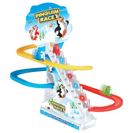 Jogo Pinguim Race com Luz e Som Braskit - Up Brinquedos