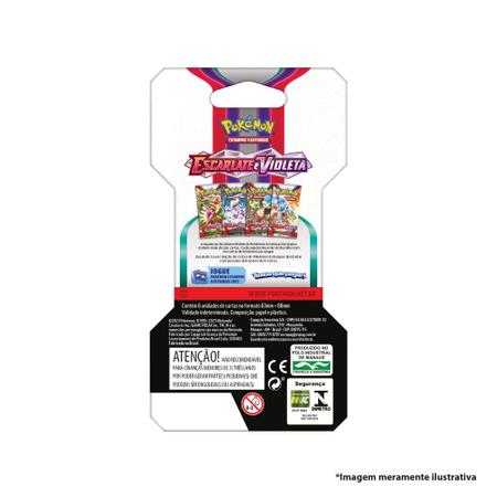 Jogo De Cartas Pokemon Escarlate e Violeta Unitario 6 Cartas