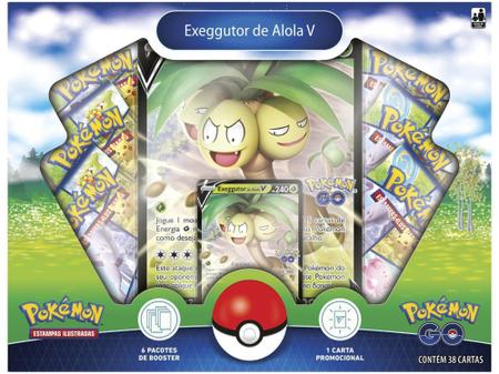 Jogo de Cartas Pokemon Go Box Exeggutor de Alola V Copag na Americanas  Empresas