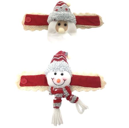 Jogo Papai Noel E Boneco Pelúcia 20cm - Master Christmas