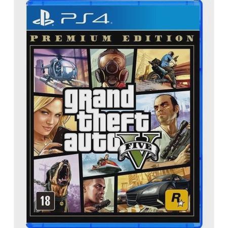 Jogo PS4 Grand Theft Auto V Premium Online Edition Game Midia