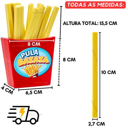 Jogo Pula Batata Puxa Batatinha Frita Brinquedo Jogos de Mesa Infantil  Criança Brinquedos Família