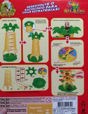 Jogo De Equilíbrio Gangorra Do Macaco Com 16 Macacos - Art Brink - Outros  Jogos - Magazine Luiza