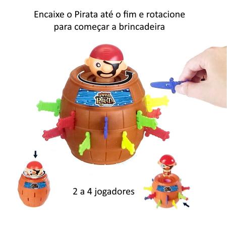 Imagem de Jogo Pula Pirata com Barril Brinquedo Interativo Infantil