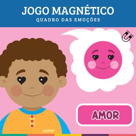 Jogo Magnético Quadro das Emoções Reconhecer as Emoções Educativo Infantil  - Nig Brinquedos - Jogos Educativos - Magazine Luiza