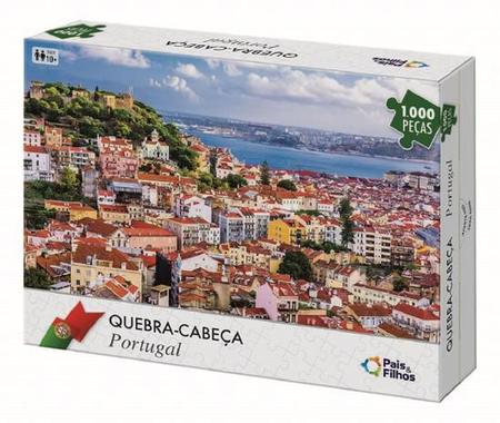 Quebra Cabeça Portugal Grande 1000 pçs 54x74 cm Puzzle Jogo