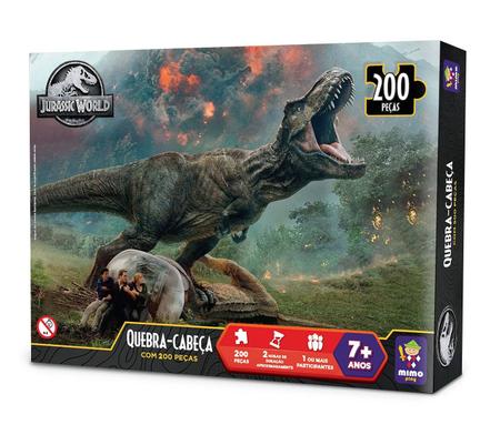 Conjunto De Jogo De Quebra Cabeça De Crianças E Dinossauros Dos