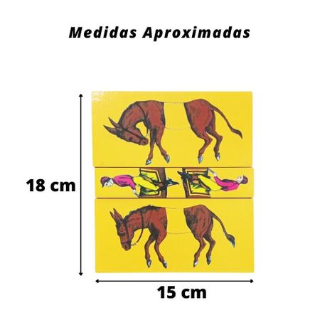 Jogo Quebra Cabeça Educativo Infantil Em Madeira MDF Jóquei - Maninho - Quebra  Cabeça - Magazine Luiza
