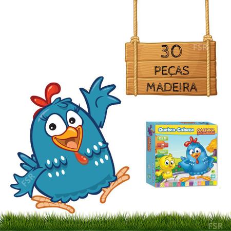 Galinha Pintadinha Quebra Cabeça Madeira - 30 Peças Nig - ShopJJ -  Brinquedos, Bebe Reborn e Utilidades