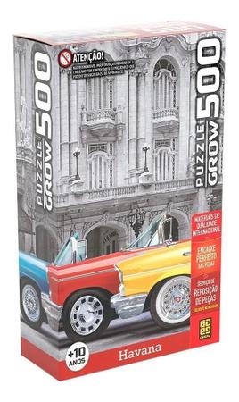 Jogo Quebra Cabeça Havana Carros Antigos Puzzle 500pçs Grow - Quebra-Cabeça  - Magazine Luiza