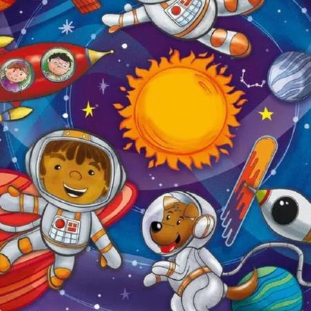 Jogo Quebra Cabeça Infantil 28 Peças Gigantes Astronautas - Pais e