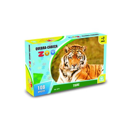 Jogo De Quebra Cabeça Para Crianças Jogo De Educação De Tigre De