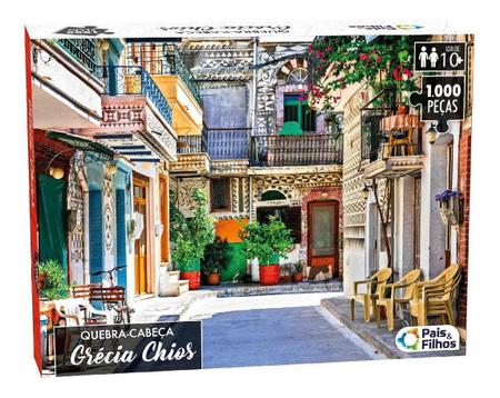 Jogo Quebra Cabeca Pais Grecia Ilha Chios Puzzle 1000 Pecas Adulto Crianca