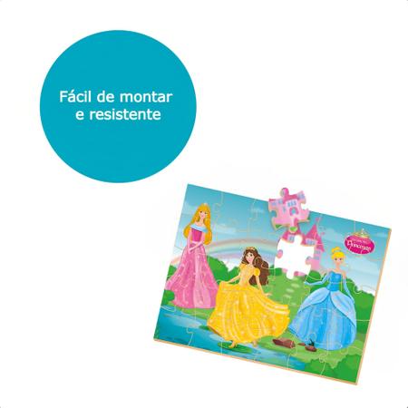 Jogo Quebra-Cabeça Princesas em Madeira 30 Peças +4 Anos Infantil Diversão  Brinquedo Nig Brinquedos - 0792 - Quebra Cabeça - Magazine Luiza