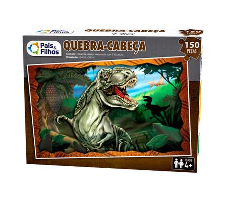 Jogo Quebra Cabeça T-Rex C/ 150 Peças - Pais & Filhos - Pais e Filhos -  Quebra Cabeça - Magazine Luiza