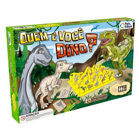 JOGO QUEM E VOCÊ DINO? REF 7271 - PAIS & FILHOS - Papelaria Catavento